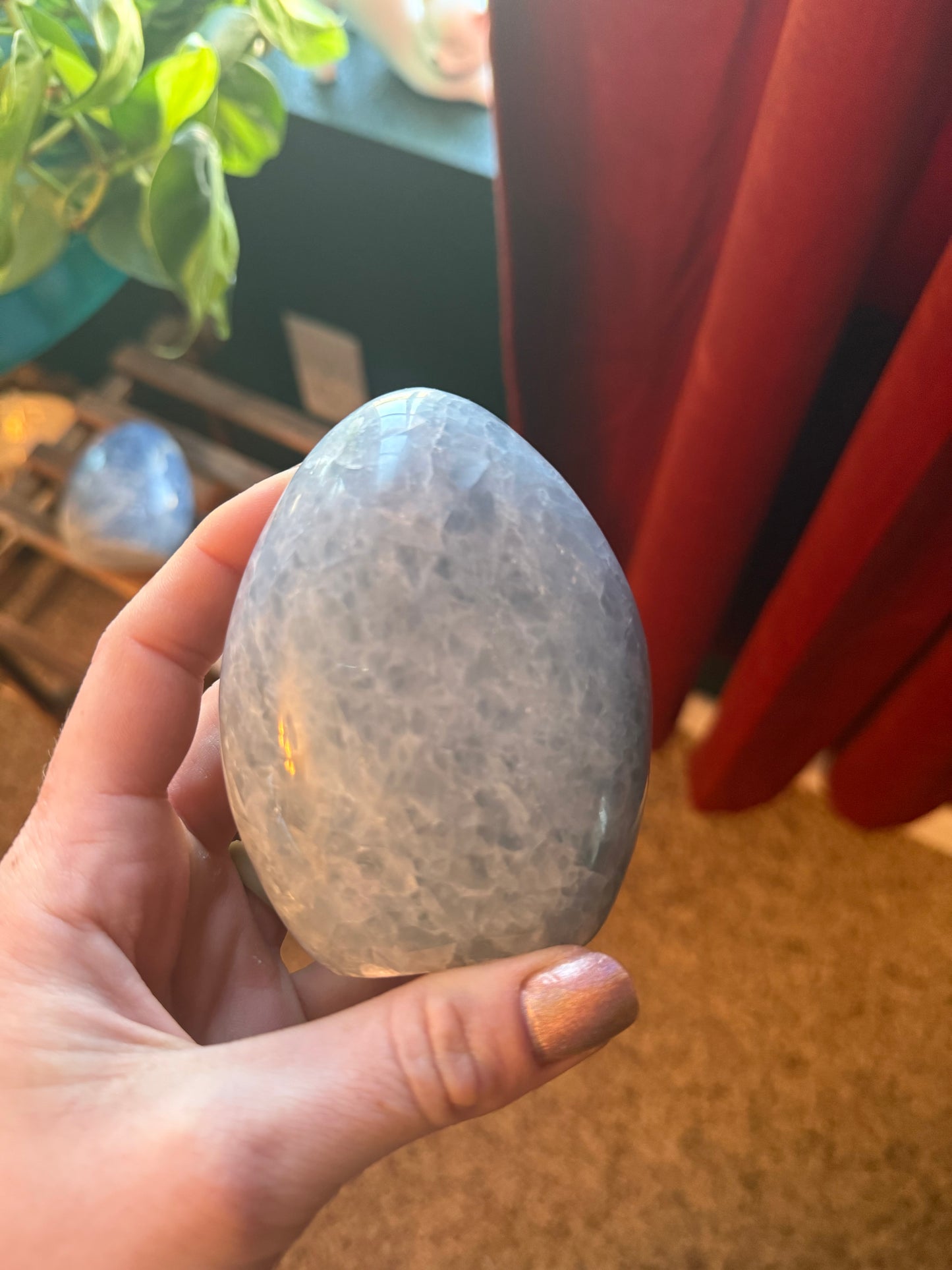 Blue Calcite Free Form