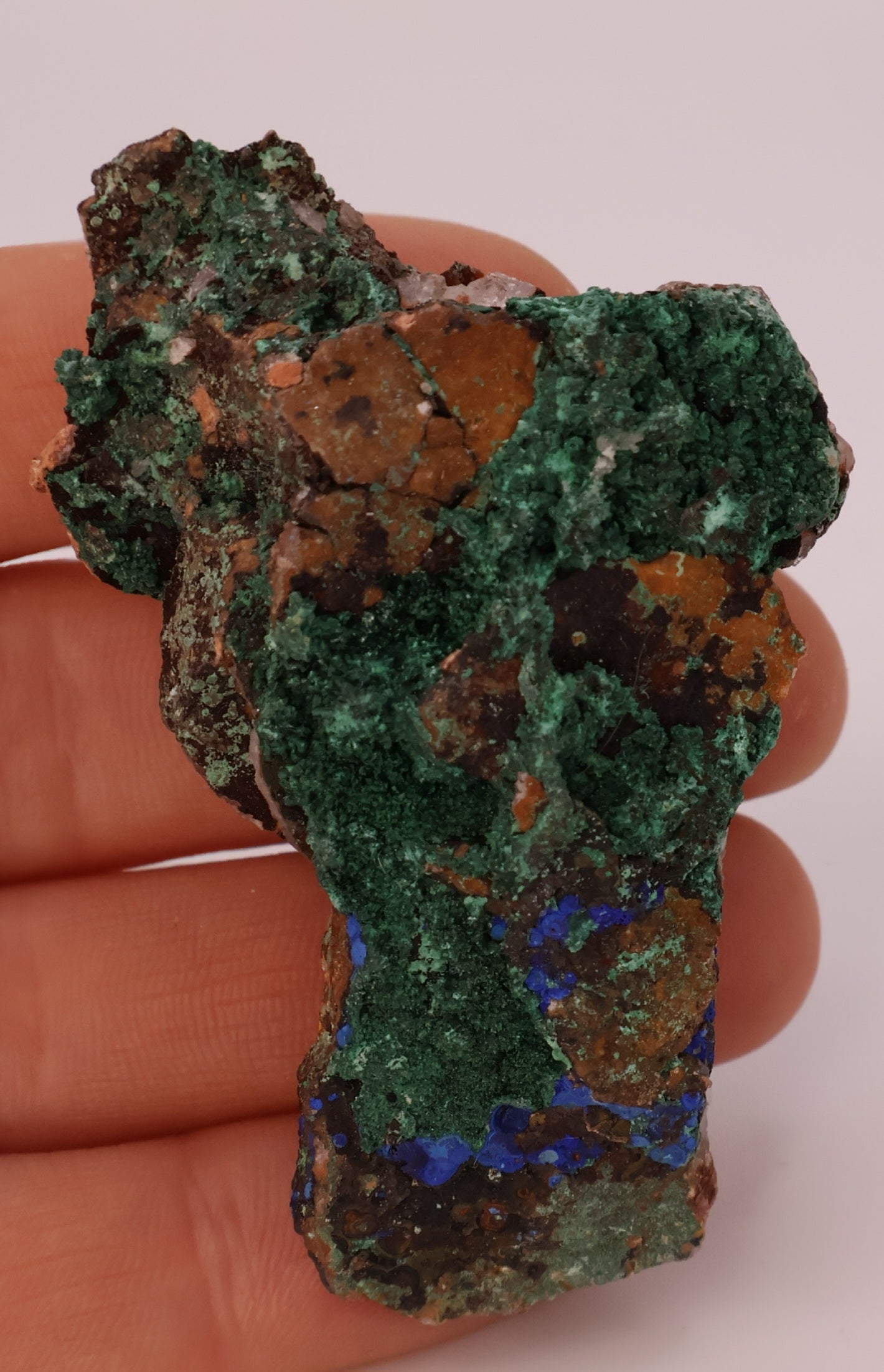 Malachite with Azurite